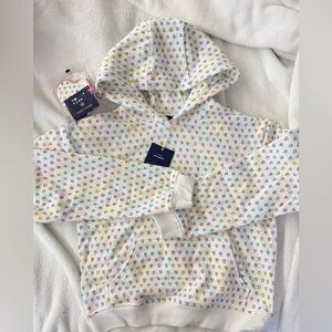 Roller Rabbit × Target Women's Disco Hearts Hoodie MEDIUM & MATCHING COOKIE